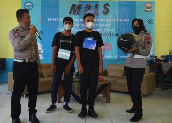 Satlantas Polres Purbalingga Gencar Edukasi Tertib Lalu Lintas saat MPLS