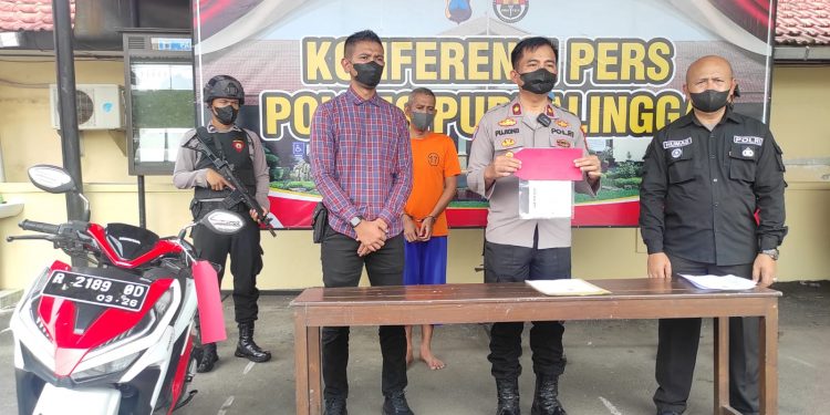 Gelapkan Sepeda Motor Teman, Warga Purbalingga Diamankan Polisi