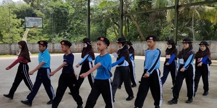 Pramuka SMPN 1 Sumbang Siap Terima Tim Visitasi Gudep Mantap Tingkat Kwarda