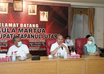 Bupati Tapanuli Utara Sosialisasi Verifikasi Usulan Calon Penerima Bantuan Stimulan Perumahan Swadaya Tahap IX TA 2022