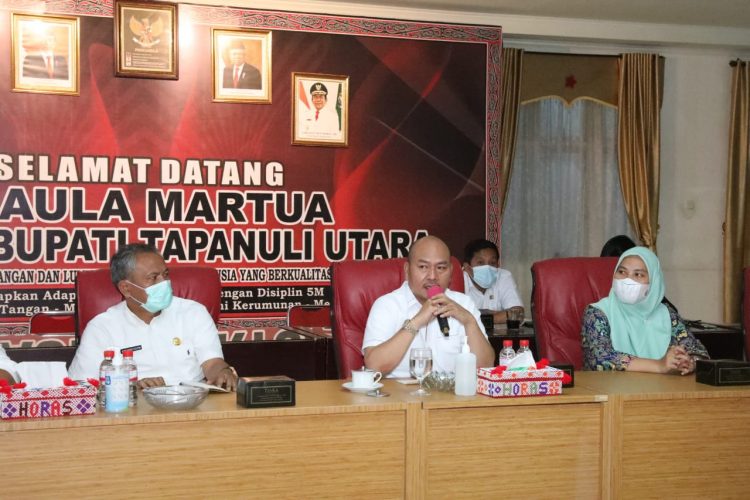 Bupati Tapanuli Utara Sosialisasi Verifikasi Usulan Calon Penerima Bantuan Stimulan Perumahan Swadaya Tahap IX TA 2022