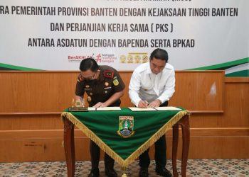 Pemprov Banten dan Kejati Banten Tandatangani Nota Kesepahaman Bidang Perdata dan Tata Usaha Negara