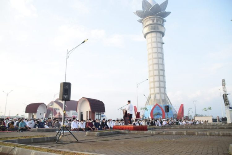 Bupati Dijadwalkan Salat Idul Adha di Area Menara Teratai, Besok