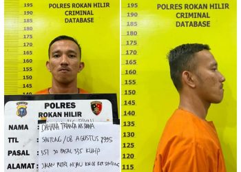 Kejar Bawa Parang dan Pukul Korbannya, Warga Sintong Diamankan Satreskrim Polres Rohil