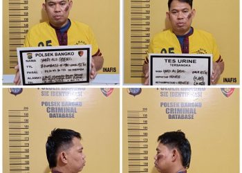 Sering Nyabu di Jalan Kelenteng-Bagan Siapi-api, 2 Warga Dumai Diringkus Polsek Bangko