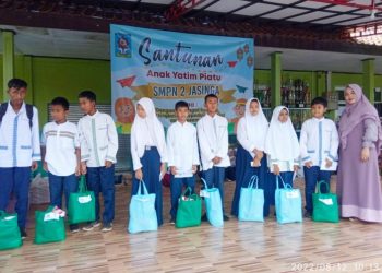 Tahun Baru Islam, SMPN 2 Jasinga Adakan Santunan Yatim