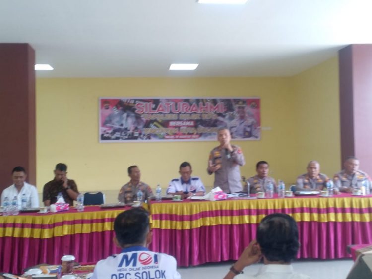Kapolres Solok Kota Gelar Silaturahmi Dengan Insan Pers