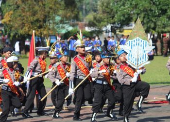 Polisi Cilik Polres Purbalingga Unjuk Kebolehan Usai Upacara HUT Ke-77 RI