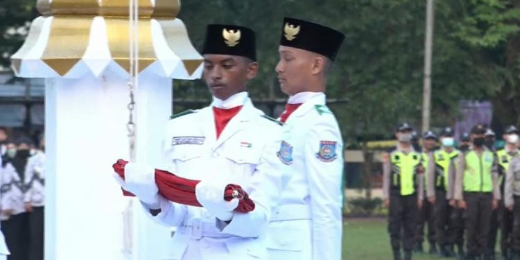 Paskibra HUT-RI ke 77 Walikota Tangsel Diraih Anak Puri Pamulang