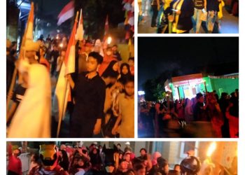 Warga KP Cibogel RT 02, Desa kota Batu Gelar Pawai Ramaikan Hut Kemerdekaan RI ke-77