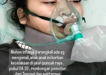 Info Terkini, Kecelakaan Wilayah Jalur Raya Puncak Ciloto Kampung Bondol, 4 Orang Meninggal Dunia, 2 Orang Warga Tangerang