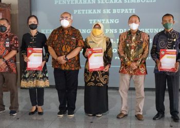 Sebanyak 529 ASN Banyumas Terima SK Kenaikan Pangkat