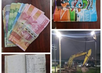 Sat Reskrim Polres Rohil Amankan Tersangka Galian C di Jumrah