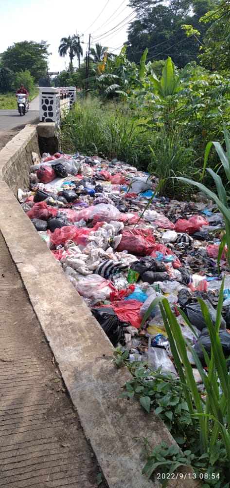 Kepala UPT Kebersihan Wilayah Jasinga, Bungkam Saat di Konfirmas, Terkait Tumpukan Sampah di Ruas Jalan Jasinga – Tenjo.