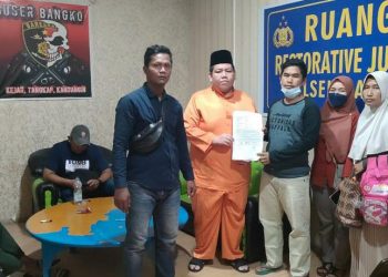 Polsek Bangko Berhasil Restoratif Justice, Dugaan Penipuan Sejumlah Rp 100 Juta