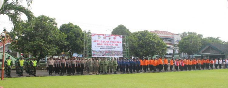 Antisipasi Bencana Alam, Aparat Gabungan Gelar Apel Kesiapsiagaan
