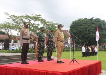 Wujud Sinergitas, TNI-Polri Dan Pemkab Banyumas Gelar Apel Kebangsaan