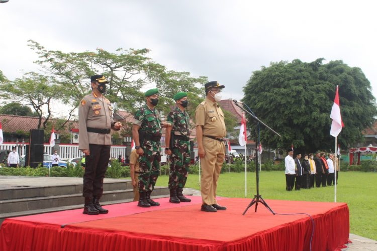 Wujud Sinergitas, TNI-Polri Dan Pemkab Banyumas Gelar Apel Kebangsaan