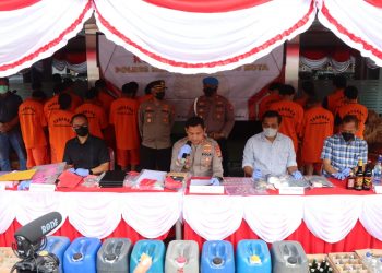 Polres Metro Tangerang Kota Ungkap Kasus Judi, Narkotika, Miras Hingga Pungli, Periode 22 Agustus Hingga 1 September 2022