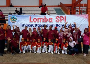 Lomba Senam Pelajar Indonesia Ramaikan Haornas Banyumas