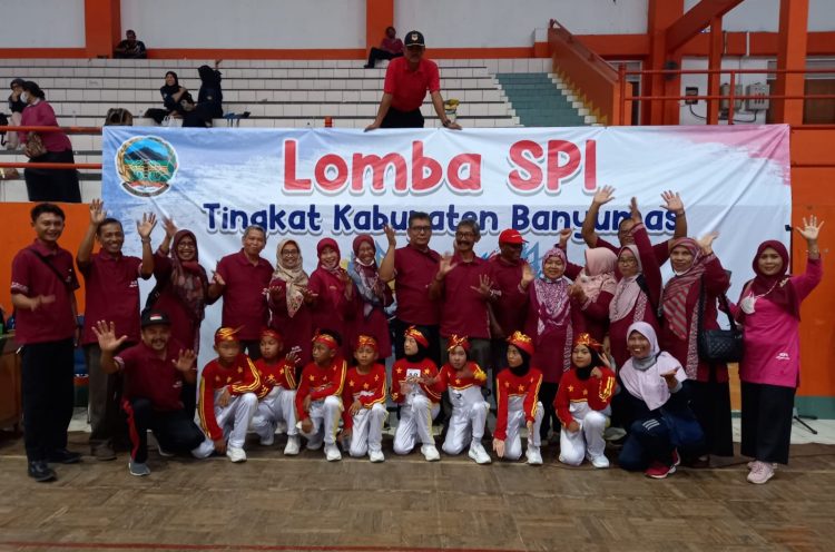 Lomba Senam Pelajar Indonesia Ramaikan Haornas Banyumas