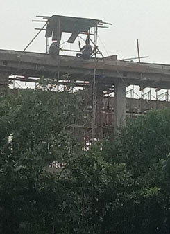 Pembangunan Gedung KPU Kabupaten Bogor Abaikan Aturan K.3