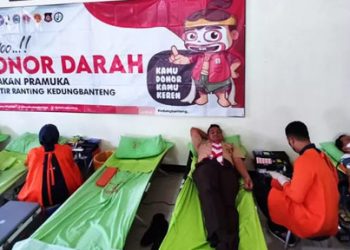 Pramuka Peduli Kedungbanteng Berhasil Donorkan 30 Kantong Darah