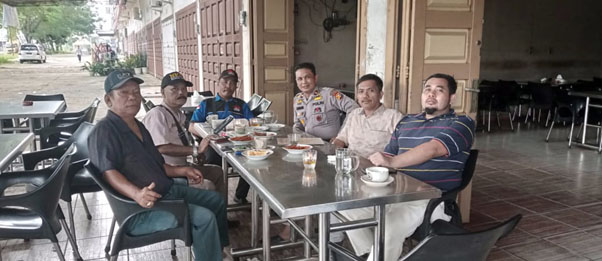 Kapolsek Bagan Sinembah, Kompol Jhon Firdaus AMK Ngopi Bersama Rekan Media Rohil