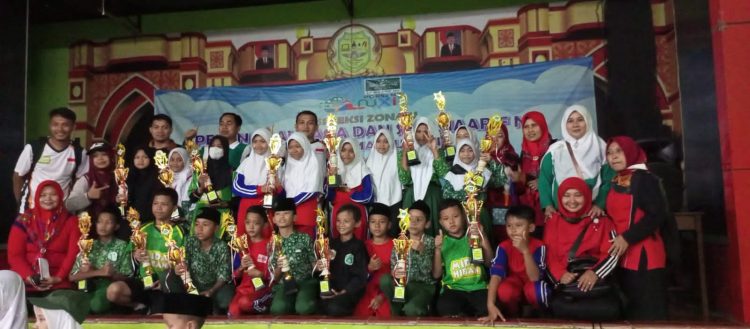 Panen Prestasi, MI Darul Hikmah Bantarsoka Raih Juara Terbanyak Porsema Zona 5