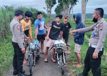 Hendak Balap Liar, Lima Pemuda Diamankan Polsek Bukateja