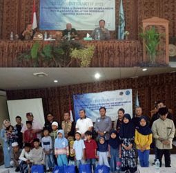 Selain Gelar Dialog Interaktif, PWI Jaksel Bagikan 60 Paket Sembako dan Santuni 25 Anak Yatim