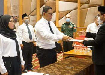 Panwaslu Kecamatan Se-Kabupaten Banyumas Dilantik