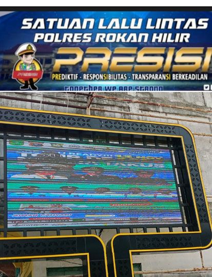 Agar Kamseltibcar, Satlantas Polres Rohil Pasang Tour De Muara Takus Videotron