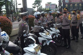 Gelar Pasukan Tanda Dimulainya Operasi Zebra Candi 2022 di Purbalingga