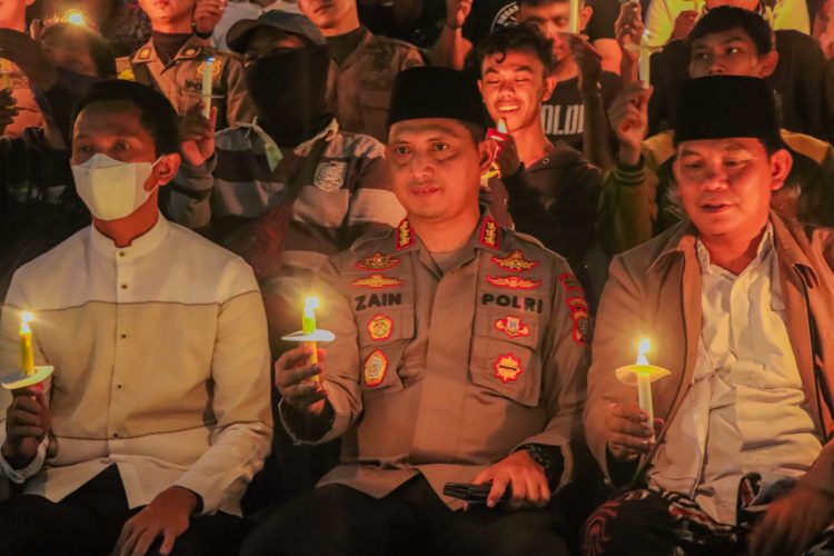 Polisi, TNI, Pemkot dan Suporter Kota Tangerang Doa Bersama Solidaritas Tragedi Stadion Kanjuruhan