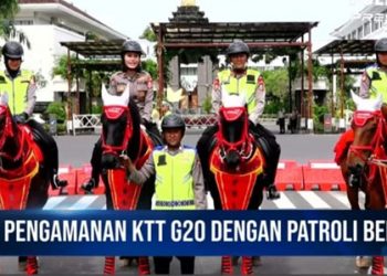 Pengamanan KTT G20, Polri Terjunkan Patroli Berkuda