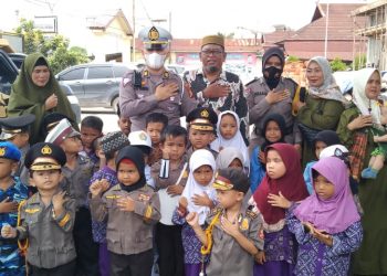 Mengetahui Tugas Pokok Polisi Sejak Dini, Polsek Bagan Sinembah Terima Kunjungan TK RA. Ramadhani