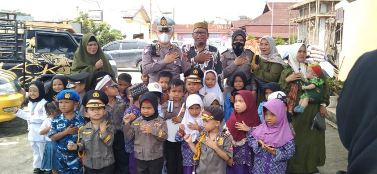 Mengetahui Tugas Pokok Polisi Sejak Dini, Polsek Bagan Sinembah Terima Kunjungan TK RA. Ramadhani