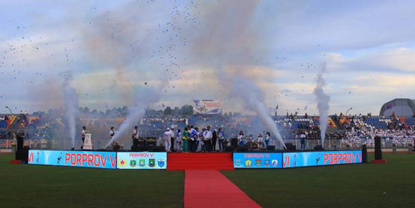 Pejabat Gubernur Banten Al Muktabar Resmi Buka Porprov VI Banten di Stadion Benteng Reborn Kota Tangerang