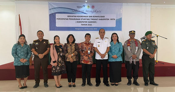 Wakil Bupati Samosir Buka Rapat Koordinasi dan Konsolidasi Percepatan Penurunan Stunting Tingkat Kabupaten Samosir Tahun 2022