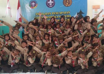 52 Siaga Kwarran Ajibarang Ikuti Penilaian Pencapaian Pramuka Garuda
