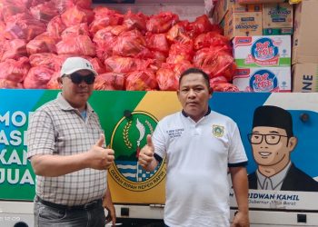 Pemdes Cileungsi Bersama Karangtaruna, BPD,LPM,PKK dan Elemen Masyarakat Kumpulkan dan Salurkan Bantuan Sembako Kepada Korban Gempa Cianjur