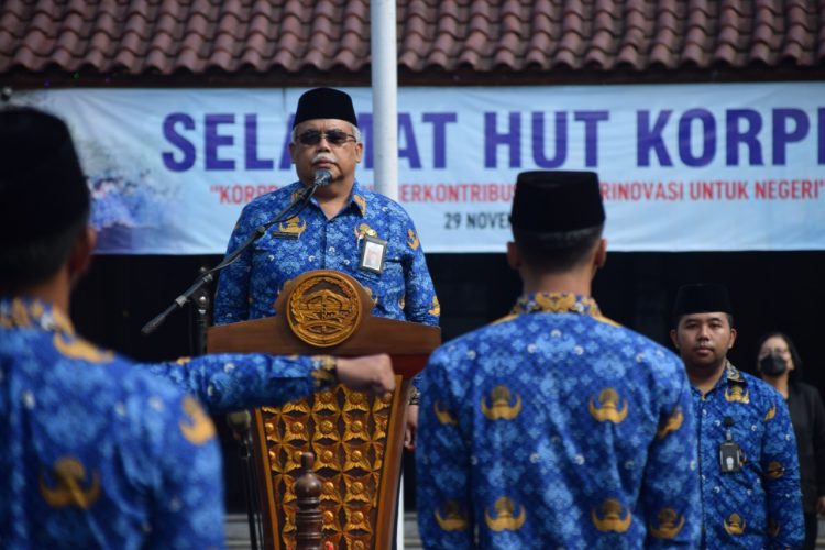 Sekda Banyumas Pimpin Upacara Peringatan Hari Korpri