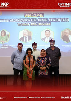 Dinas Kelautan dan Perikanan Provinsi Jawa Timur Menerima Kunjungan Dari Tim WOAH (World Organization Animal Health)