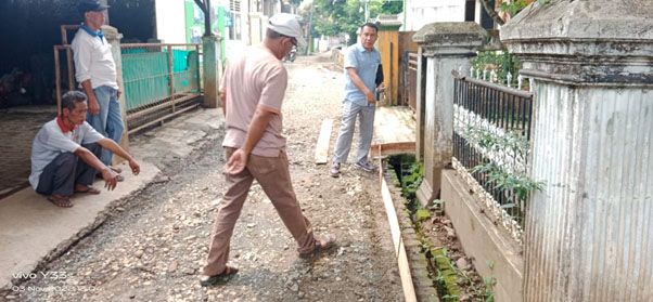 Pemdes Jonggol Rehabilitasi Jaling Desa di 8 Segmen, Anggarannya Bersumber Dari APBD Bantuan Infrastruktur SAMISADE T.A. 2022