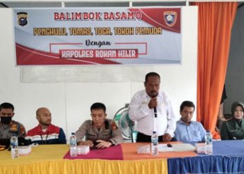 Polres Rokan Hilir bersama Upika Penghulu Sintong Makmur, Tomas, Toga, Tokoh Pemuda Gelar Acara Balimbuk