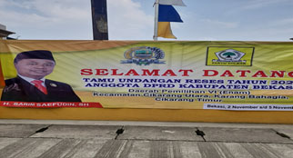 Anggota DPRD H Sarim Saefudin, SH, Ajak Masyarakat Lakukan Pengawasan  Kegiatan Pembangunan di Kabupaten Bekasi