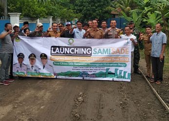 Pemdes Cikeas Udik Launching Kegiatan Betonisasi Jaling Desa dari Anggaran SAMISADE Tahap 1