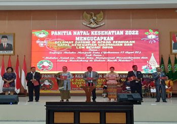 Wartawan dan LSM se Bekasi Raya Adakan Natal 2023 di Gedung Wibawa Mukti Pemkab Bekasi