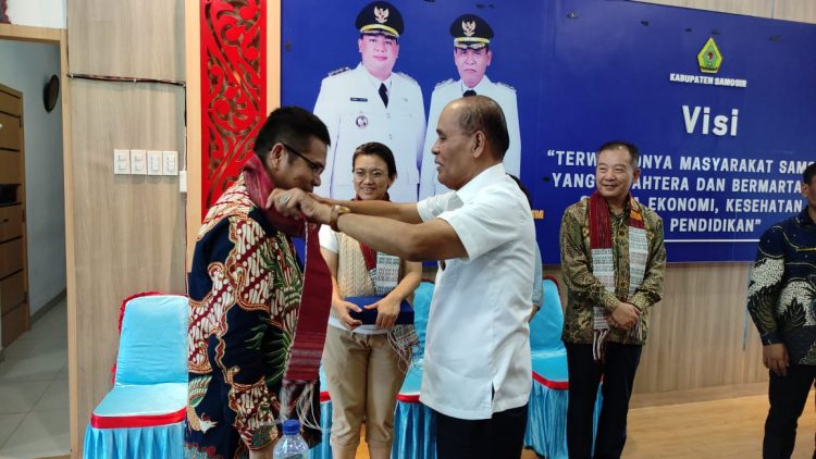 Wabup Martua Terima Audiensi Yayasan Indonesia Korea Network,   Berharap Dukungan Investasi di Kabupaten Samosir